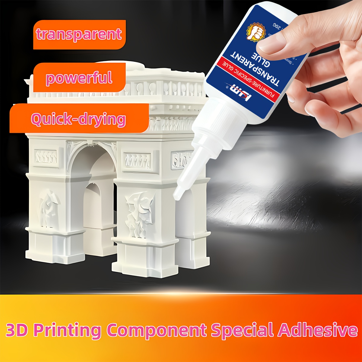 3D Printing Glue Stick - Быстросохнущий прозрачный клей для 3D-печатных деталей,
