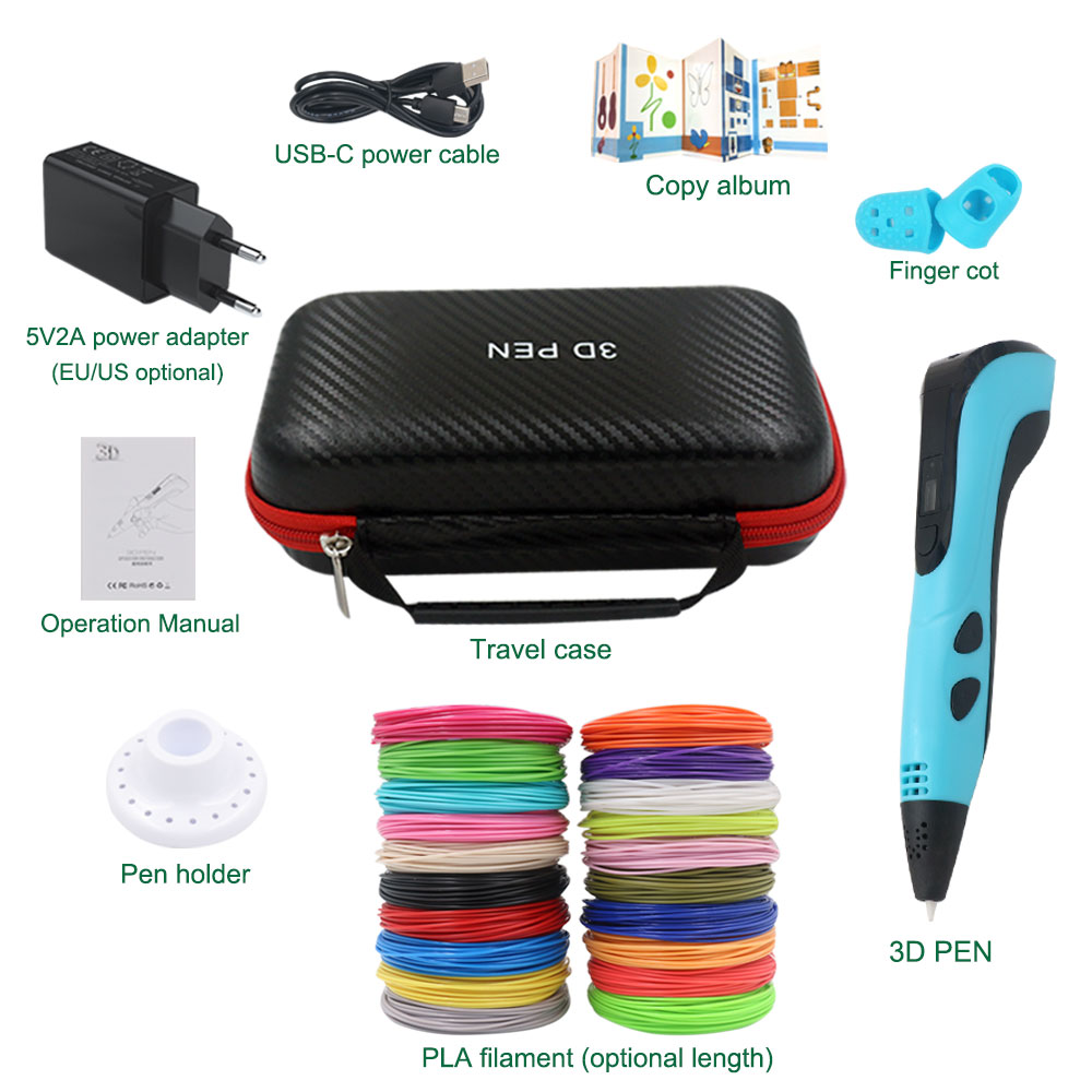 2026 Набор 3D-ручек для детей  – обзор и цена 3D Printing Pen For Kids