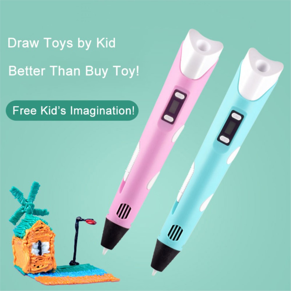 3D-ручка для рисования с ЖК-эк – обзор и цена 3D Printing Pen For Kids