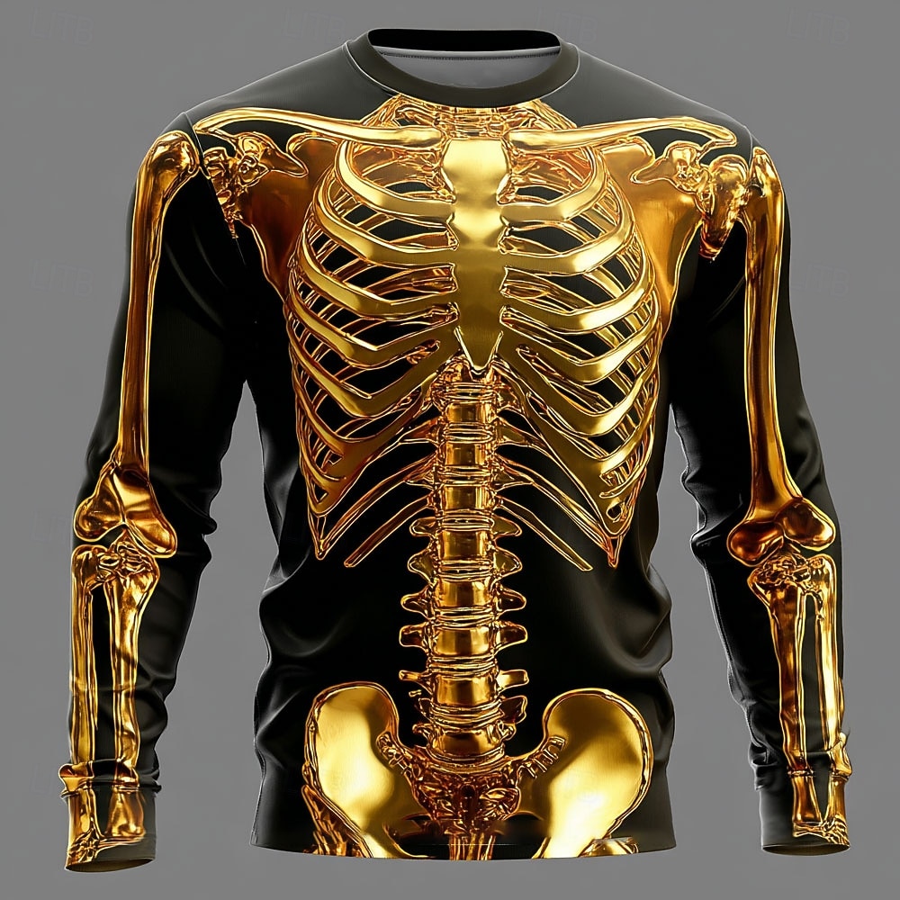 Мужская футболка с длинным рук – обзор и цена 3D Printing X Ray
