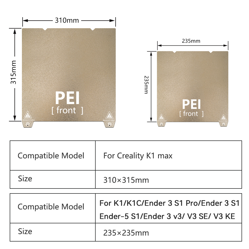 K1 Max Build Plate для Crealit – обзор и цена Pei Sheet