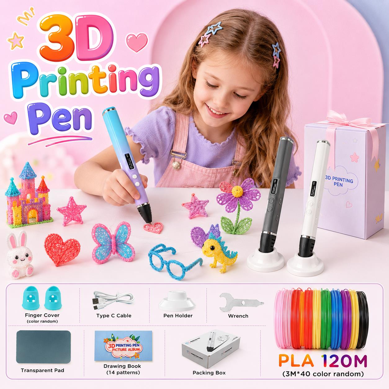 3D-ручка для детей с зарядкой  – обзор и цена 3D Printing Pen For Kids