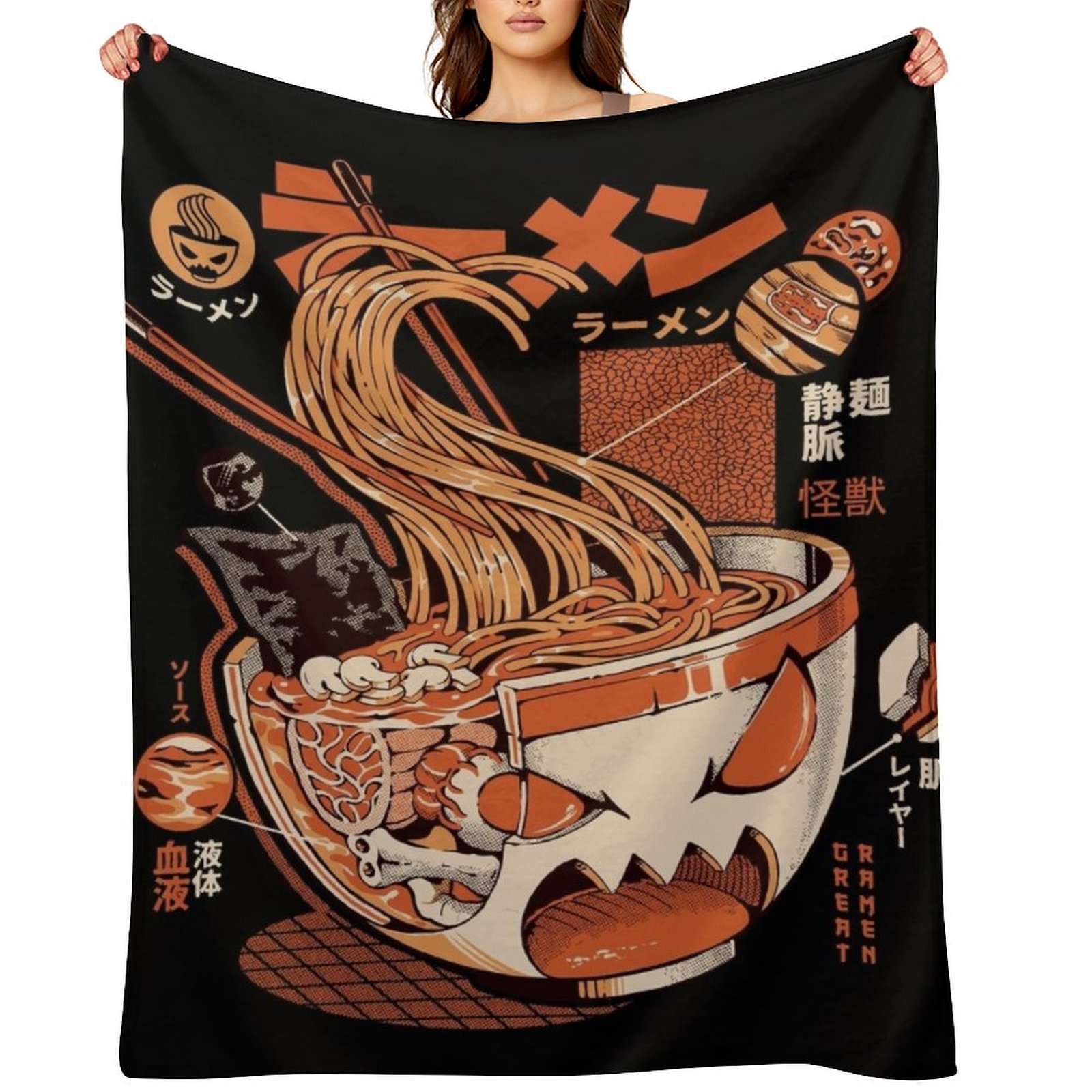Black X-ray Great Ramen! Пледы – обзор и цена 3D Printing X Ray